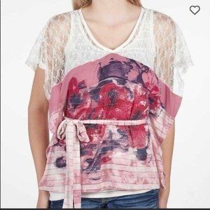 Buckle tie belt top size small